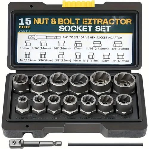 Nut and bolt extractor set - bolt,