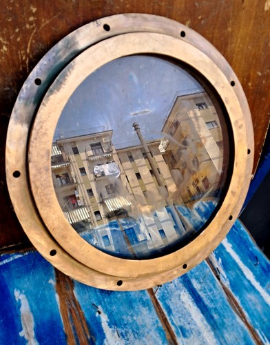 Oblò finestra ottone - finestra, in